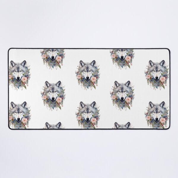Artikelvorschau, Wolf und Wildblumen Blumennatur entworfen und verkauft von ArtFromBeyond.