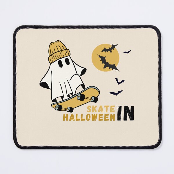 Item preview, Ghost skateboarding on Halloween with his skateboard designed and sold by LookByLau.