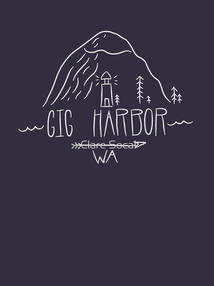 "Gig Harbor (Light Contrast)" Tshirt for Sale by Clare0946 Redbubble