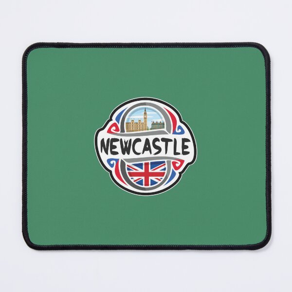 Item preview, Newcastle UK United Kingdom Flag Badge Travel Souvenir Stamp designed and sold by sallygraces.