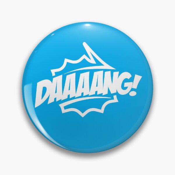 Item preview, Daaang! - Talking Shirt (White on Blue) designed and sold by Justin Ellis.