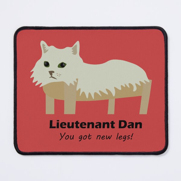 Item preview, Lieutenant Dan the Cat has New Legs designed and sold by DestructoKitty.
