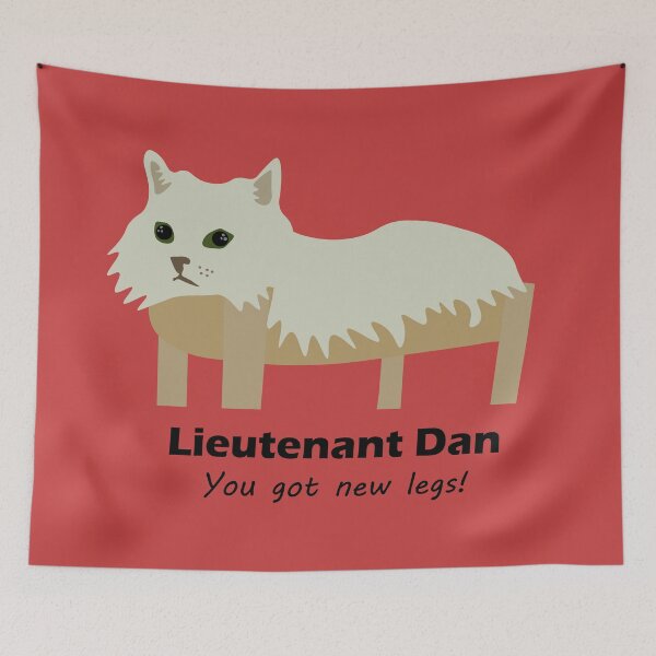 Item preview, Lieutenant Dan the Cat has New Legs designed and sold by DestructoKitty.
