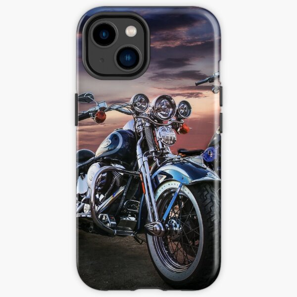HARLEY DAVIDSON BLUE FLAME LOGO iPhone 15 Case Cover