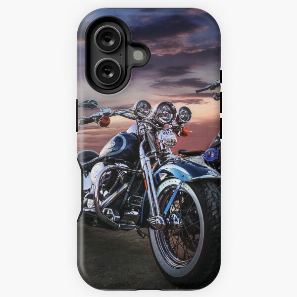 Aperçu de l'œuvre Harley Davidson beau coucher de soleil créée et vendue par Russell Thorne.