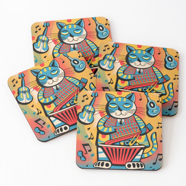 Item preview, Cat the Musician designed and sold by SabyDigitalArt.