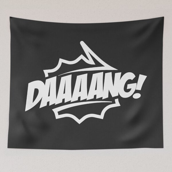 Item preview, Daaang! - Talking Shirt (White on Black) designed and sold by Justin Ellis.