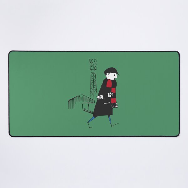 Item preview, FCF Flat cap Fan - Black and Red Scarf designed and sold by sallygraces.