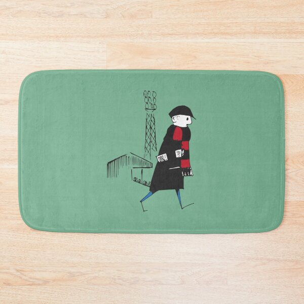 Item preview, FCF Flat cap Fan - Black and Red Scarf designed and sold by sallygraces.