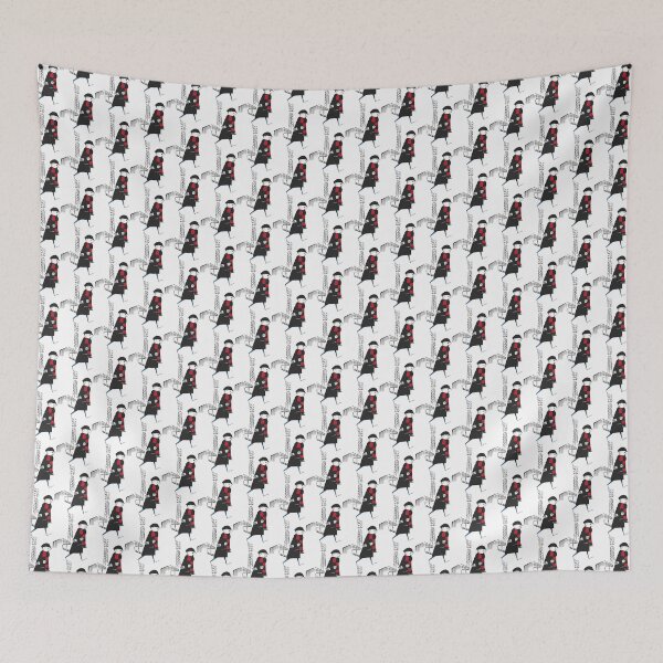 Item preview, FCF Flat cap Fan - Black and Red Scarf designed and sold by sallygraces.