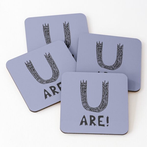 Item preview, U ARE! - Transparent Black designed and sold by Tim Veiga.