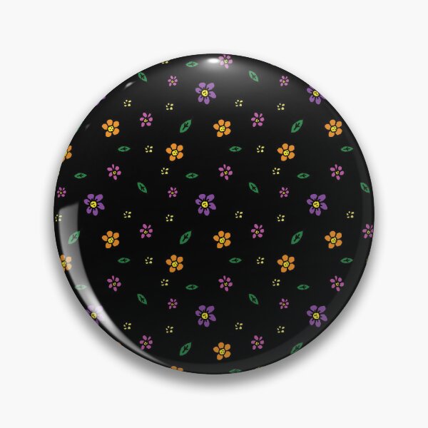 Item preview, Tiny Flowers Floral Pattern on Black designed and sold by sassandsun.