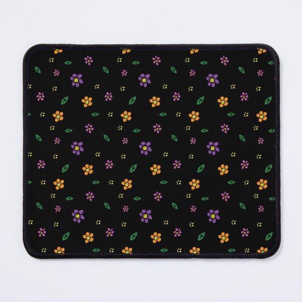 Item preview, Tiny Flowers Floral Pattern on Black designed and sold by sassandsun.