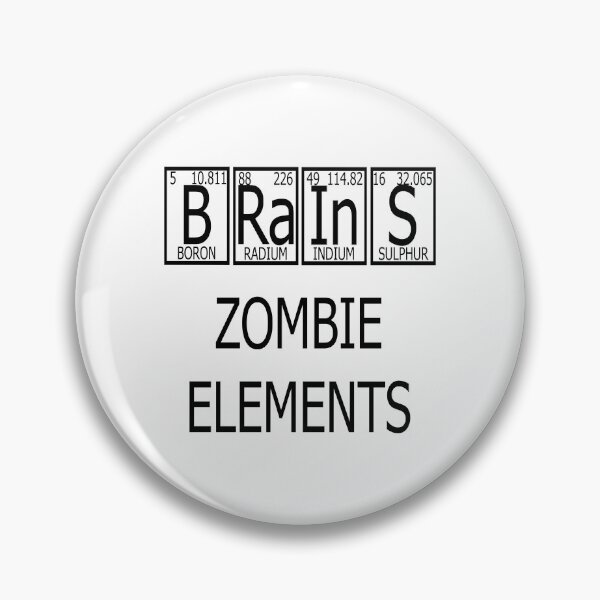 Item preview, Brains Zombie Elements Periodic Table designed and sold by raineOn.