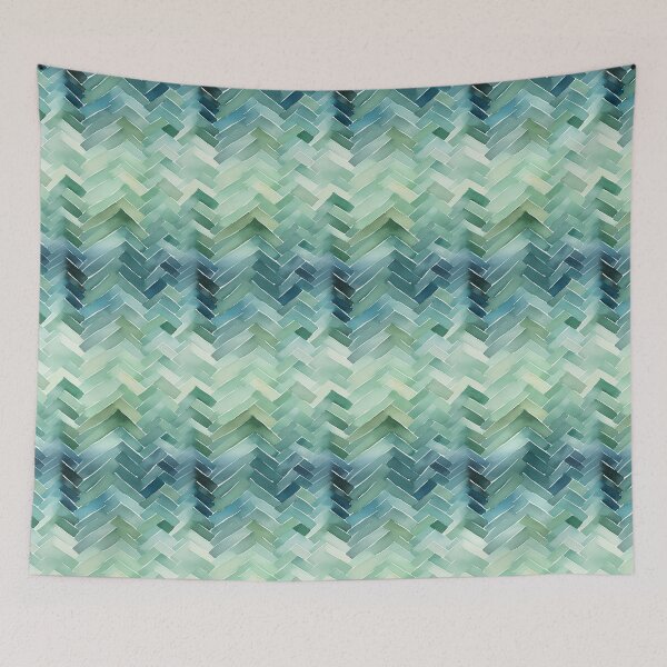 Item preview, Tylotha - Diseño de tinta en azul y verde (2/4) designed and sold by sabantha.