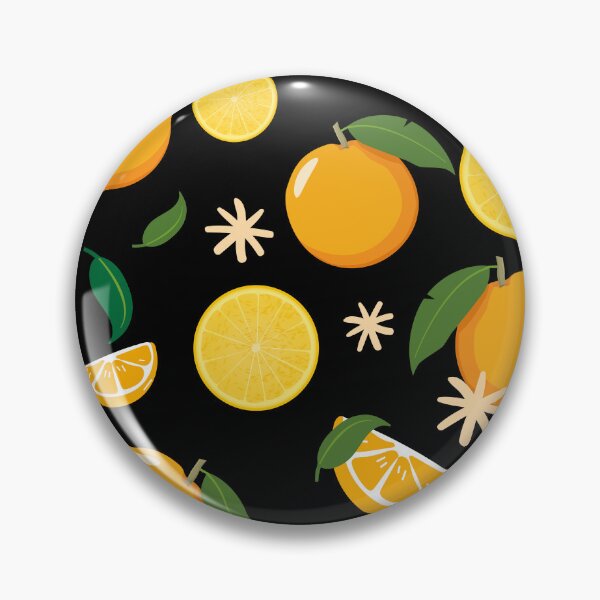 Item preview, Fresh citrus fruits seamless pattern black designed and sold by patternque.