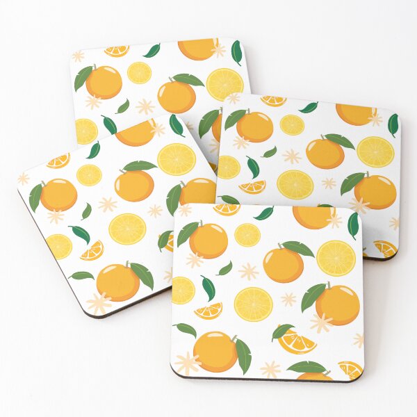 Item preview, Fresh citrus fruits seamless pattern white designed and sold by patternque.