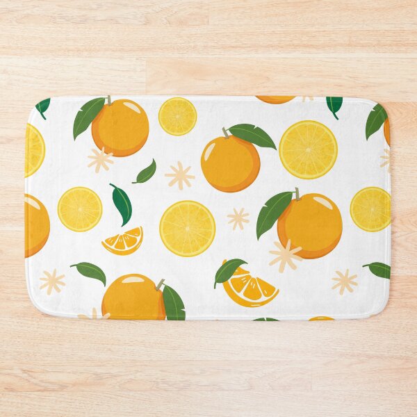 Item preview, Fresh citrus fruits seamless pattern white designed and sold by patternque.