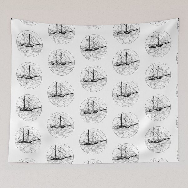 Item preview, Small Ship Sailing designed and sold by Mary Nitz.