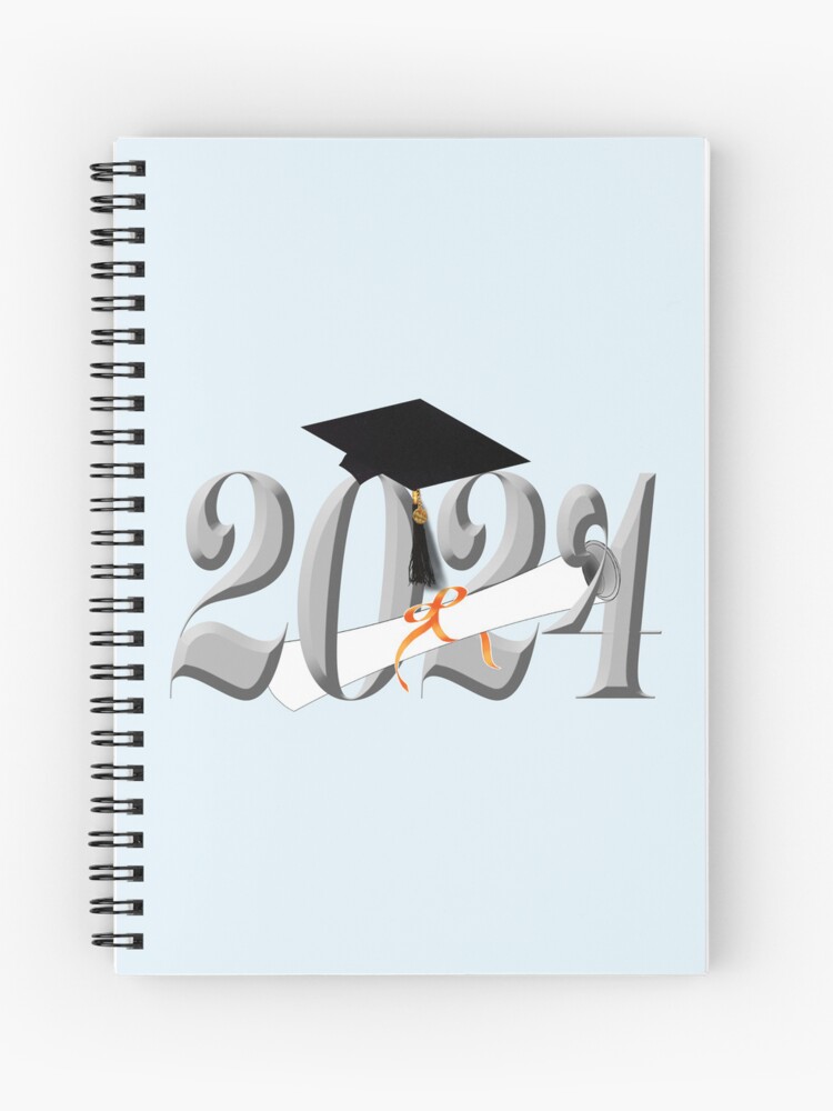 Cahier à spirale for Sale avec l'œuvre « Classe Argent de 2024 avec diplôme  d'études supérieures » de l'artiste Gravityx9