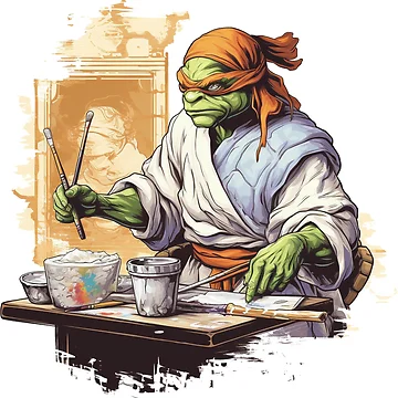 Artwork thumbnail, Turtle Renaissance by MuseOfMilo