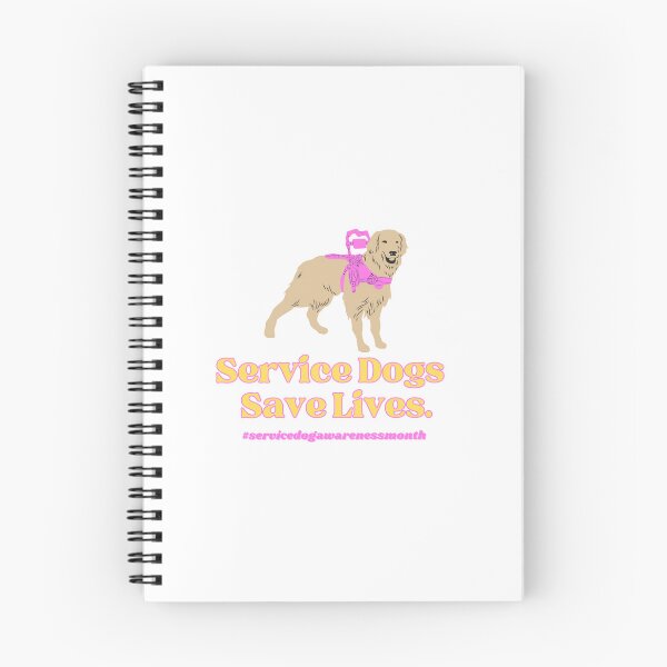 Item preview, Service Dogs Save Lives in Pink & Yellow designed and sold by Serv-Sibe.