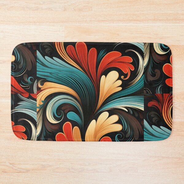 Item preview, Retro Flower Pattern (intricate art-deco) flowing art pattern designed and sold by Days Of The Sleek.