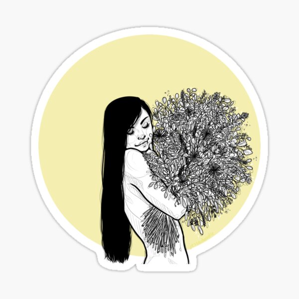 Item preview, Flower Lady No. 2 designed and sold by jessadoodle.