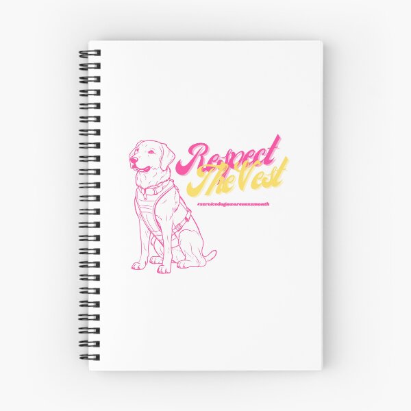 Item preview, Respect the Vest Service Dog- Pink & Yellow designed and sold by Serv-Sibe.