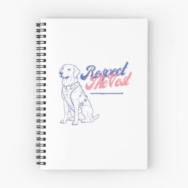 Item preview, Respect the Vest Service Dog- Periwinkle & Peach designed and sold by Serv-Sibe.