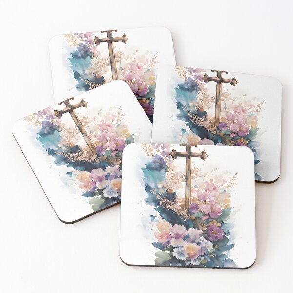 Item preview, Cross with flower bouquet designed and sold by Jayjaynaenae.