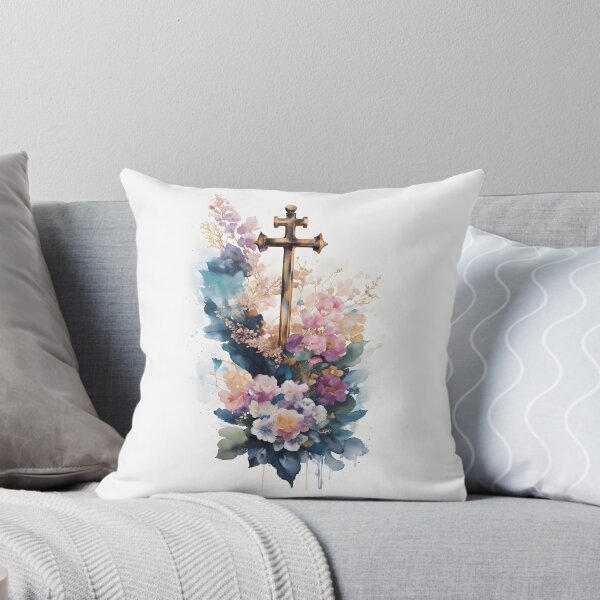 Item preview, Cross with flower bouquet designed and sold by Jayjaynaenae.