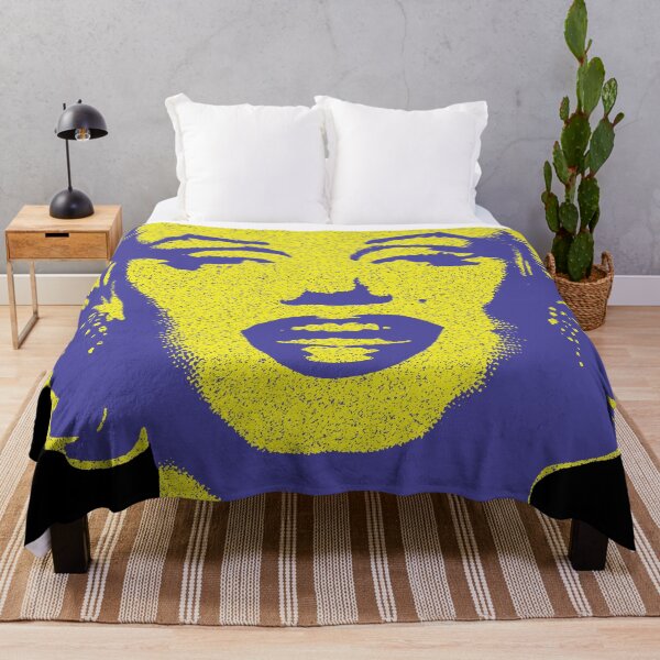 Item preview, Iconic Marilyn Monroe: Bring Glamour to Your Space! Vintage Retro Style Yellow and Blue designed and sold by pelagio.
