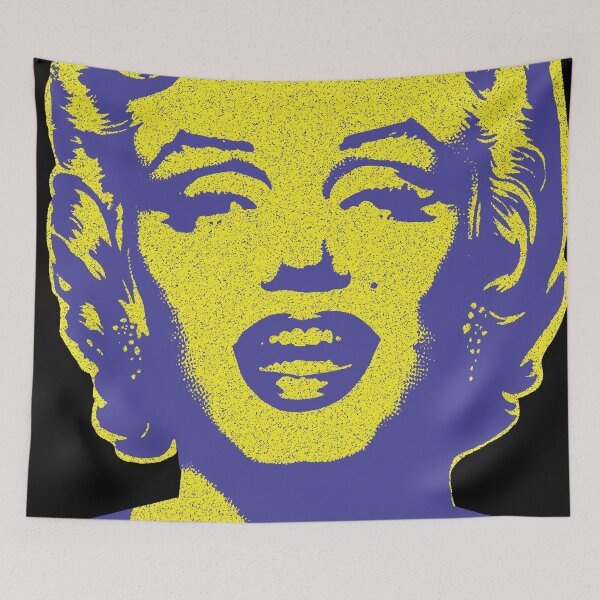 Item preview, Iconic Marilyn Monroe: Bring Glamour to Your Space! Vintage Retro Style Yellow and Blue designed and sold by pelagio.