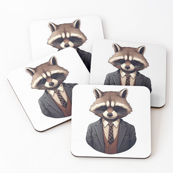 Item preview, Cunning raccoon in a tie designed and sold by abmkf.