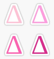 DELTA / 4 PACK / PINKS Sticker