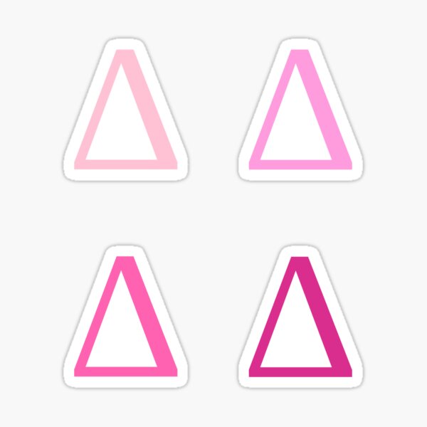 DELTA / 4 PACK / PINKS Sticker