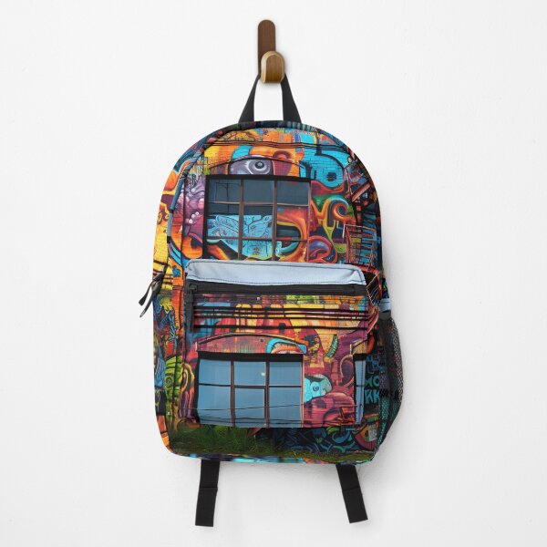 Item preview, Graffiti art brownstone building print designed and sold by dcrc.