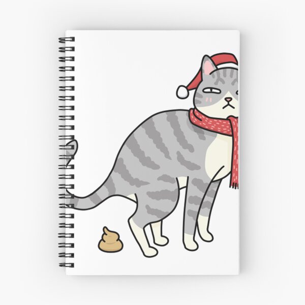 Item preview, Christmas Tabby Cat Pooping  designed and sold by AllanCIngles.