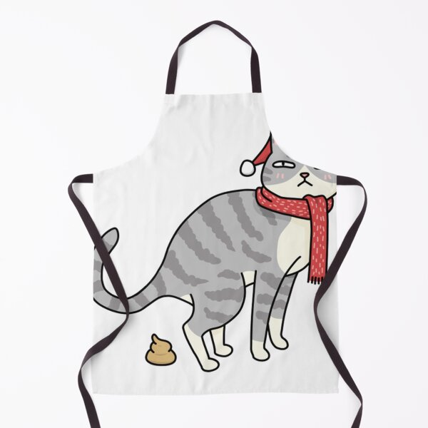 Item preview, Christmas Tabby Cat Pooping designed and sold by AllanCIngles.