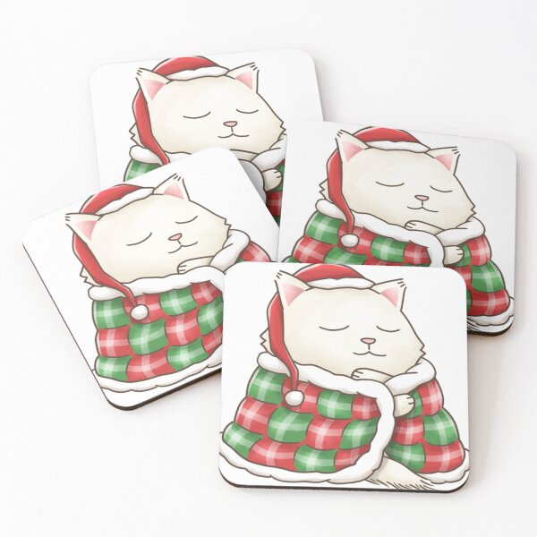 Item preview, Christmat Santa Cat In Blanket  designed and sold by AllanCIngles.