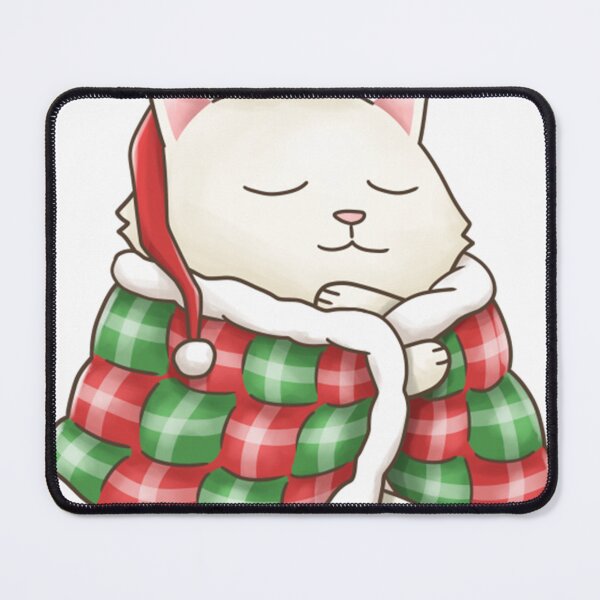 Item preview, Christmat Santa Cat In Blanket designed and sold by AllanCIngles.