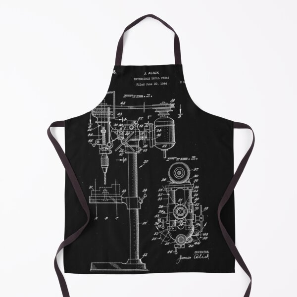 Item preview, Drill Press Patent White  designed and sold by CheriBOatman.