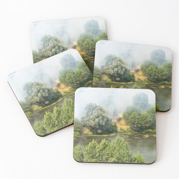Item preview, Riverside Wildfire - Maritsa River in Plovdiv Bulgaria Burning designed and sold by Georgia Mizuleva.