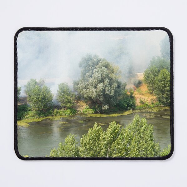 Item preview, Riverside Wildfire - Maritsa River in Plovdiv Bulgaria Burning designed and sold by Georgia Mizuleva.