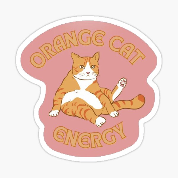 Personalized Labels, Custom 120 Stickers, Cat Lovers Gifts, Orange