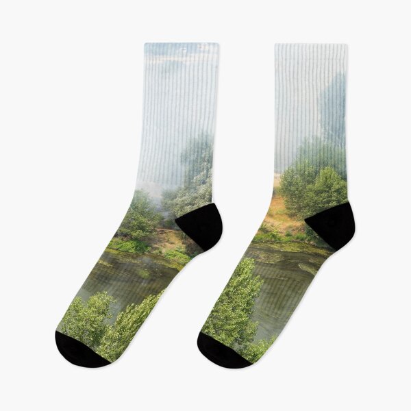 Item preview, Riverside Wildfire - Maritsa River in Plovdiv Bulgaria Burning designed and sold by Georgia Mizuleva.