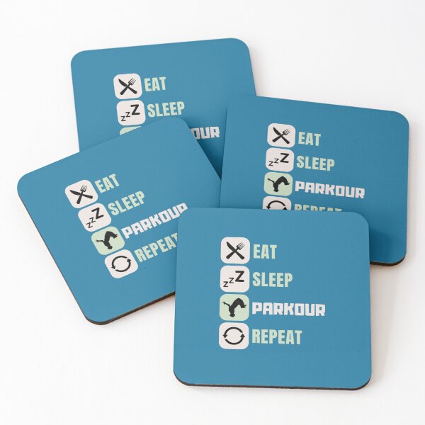 Item preview, Eat Sleep Parkour Repeat   designed and sold by Densonone.