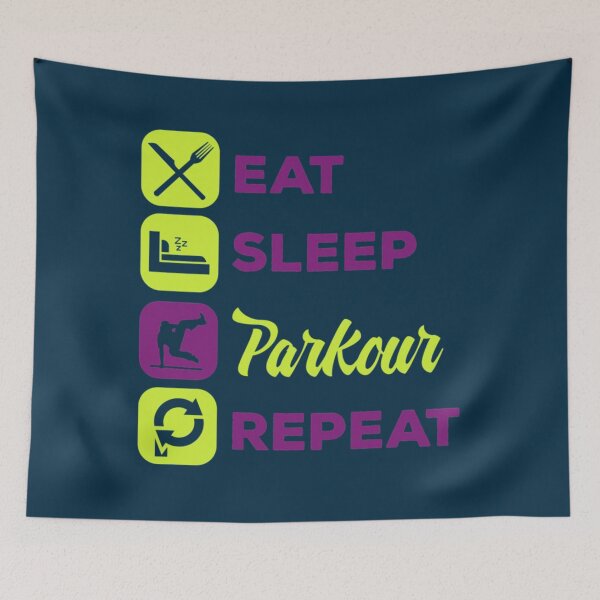 Item preview, Eat Sleep Parkour Repeat  parkour gear  parkour clothes  parkour t shirt  parkour boys  parkour hoodie  parkour evolution  parkour christmas   designed and sold by Densonone.