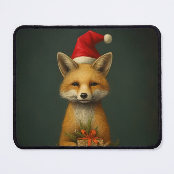 Item preview, Fox with Christmas Tree and Present (B) designed and sold by OddCorro.